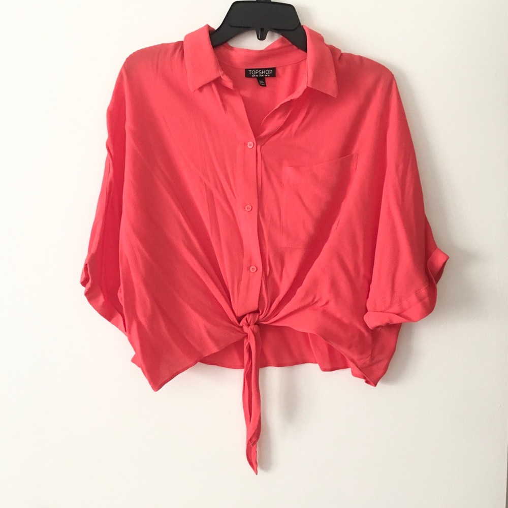 TOP SHOP Hot Pink Top